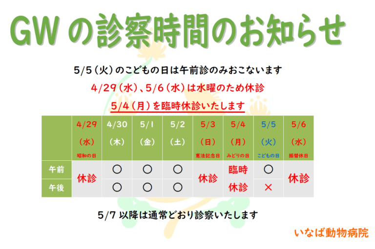 診療カレンダー